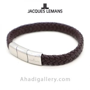 دستبند چرم ژاک لمن مدل S-B121A