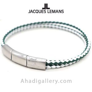 دستبند چرم ژاک لمن مدل S-B126D