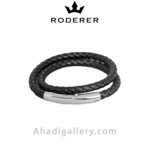 دستبند چرم رودرر مدل BR2BKS