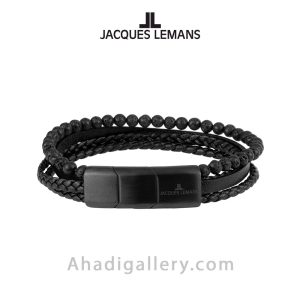 دستبند چرم ژاک لمن مدل S-B106A