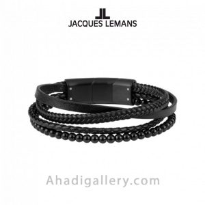 دستبند چرم ژاک لمن مدل S-B109A