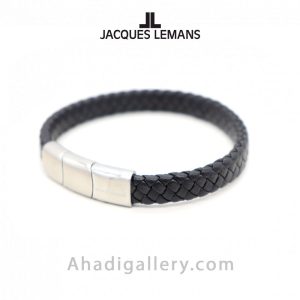 دستبند چرم ژاک لمن مدل S-B123A