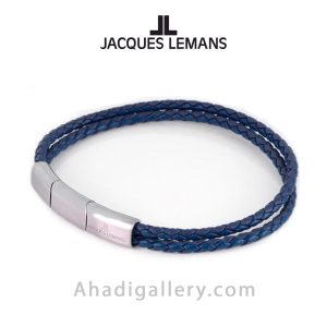 دستبند چرم ژاک لمن مدل s-b126e
